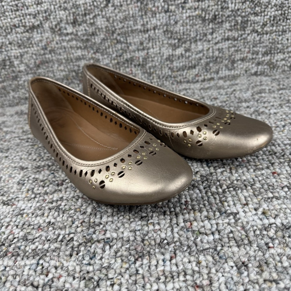 Clarks Henderson Hot Shoes Womens 7.5 M Metallic Gold